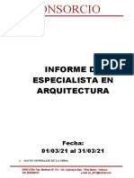 Informe de Especialista en Arquitectura - Marzo - Val #04 Final