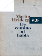 Heidegger, M. (1987) de Camino Al Habla