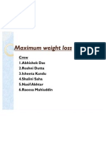 Maximum Weight Loss