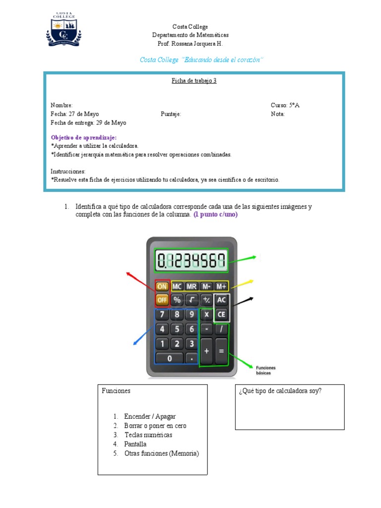 Guia Uso de La Calculadora Quinto PDF