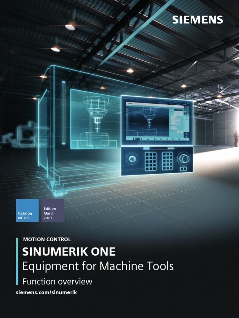 SINUMERIK ONE Catalog NC 63 Overview | PDF | Numerical Control | Simulation