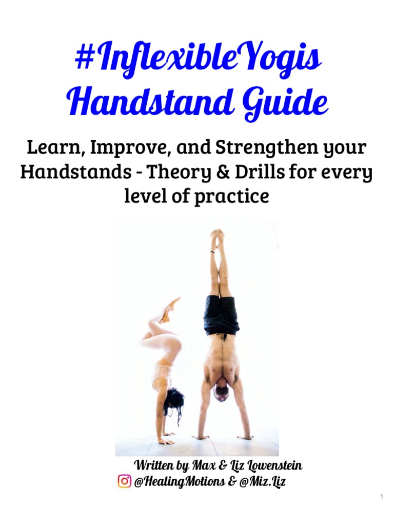 Handstand Training Guide for All Levels | PDF | Anatomical Terms Of ...