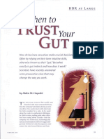 When To Trust Your Gut