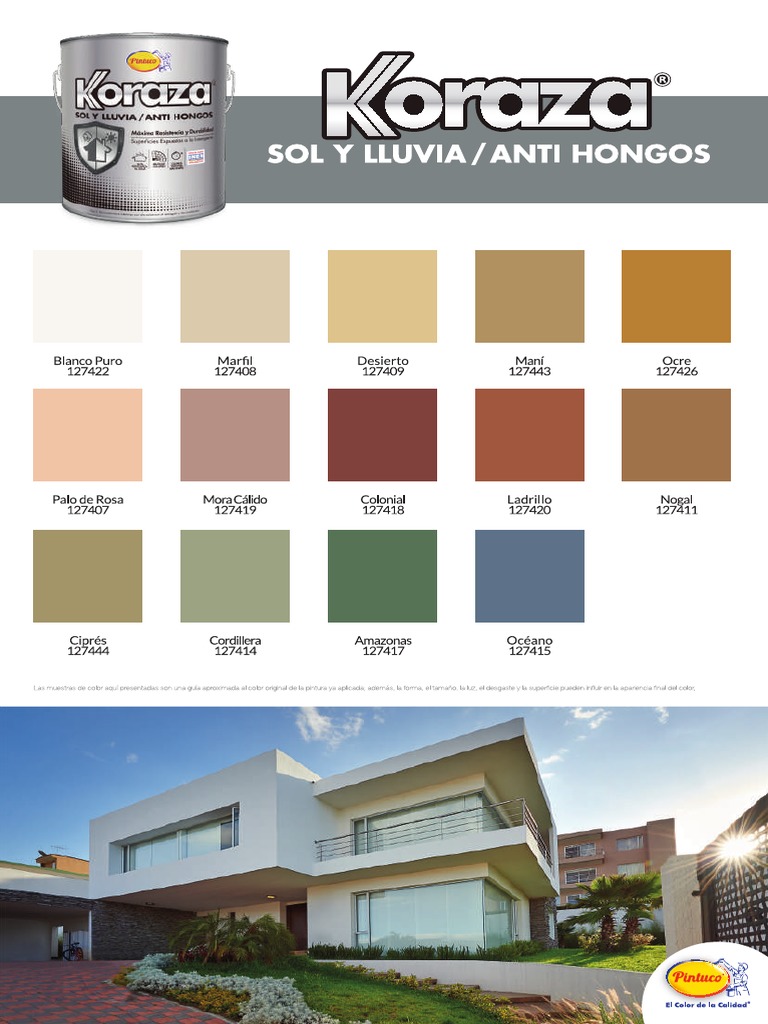 Colores Koraza Sol y Lluvia | PDF