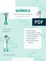 Presentación Trabajo de Química y Ciencia Ilustraciones Moléculas Verde Turquesa