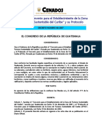 Aprueba El "Convenio para El Establecimiento de La Zona de Turismo Sustentable Del Caribe" y Su Protocolo