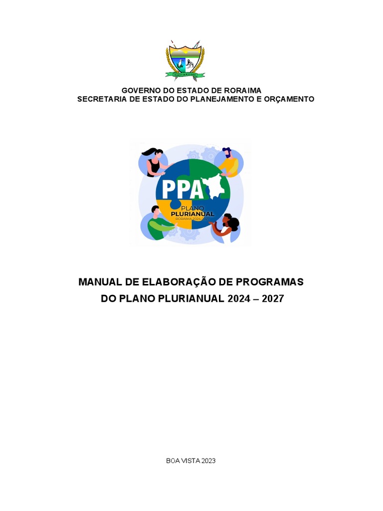 Manual de Elaboracao de Programas Do Ppa 2024 2027 2 1 1 1 1 PDF