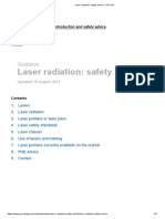 Laser Radiation - Safety Advice - GOV - UK