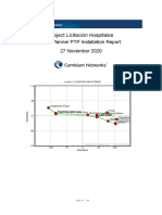 Project Licitación Hospitales PTP Installation Report