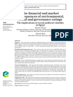 The Financial and Market Consequences of Environmental, Social and Governance Ratings