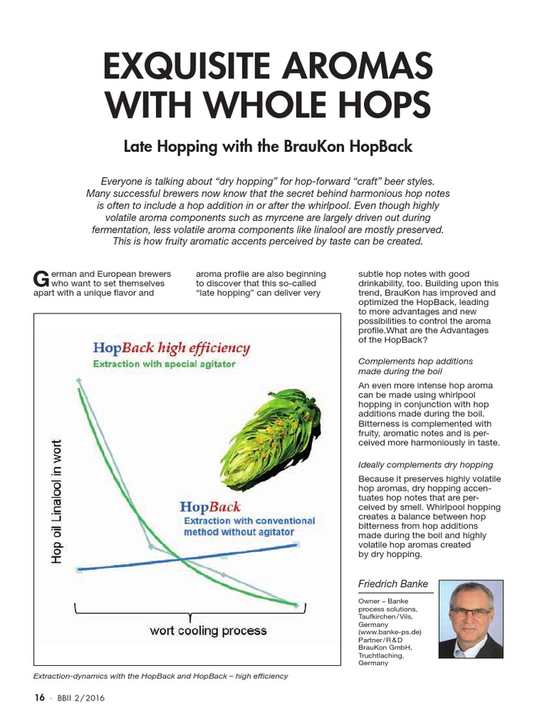 BBII 02-16 16-18 Exquisite Aromas With Wohle Hops | PDF | Brewing | Hops