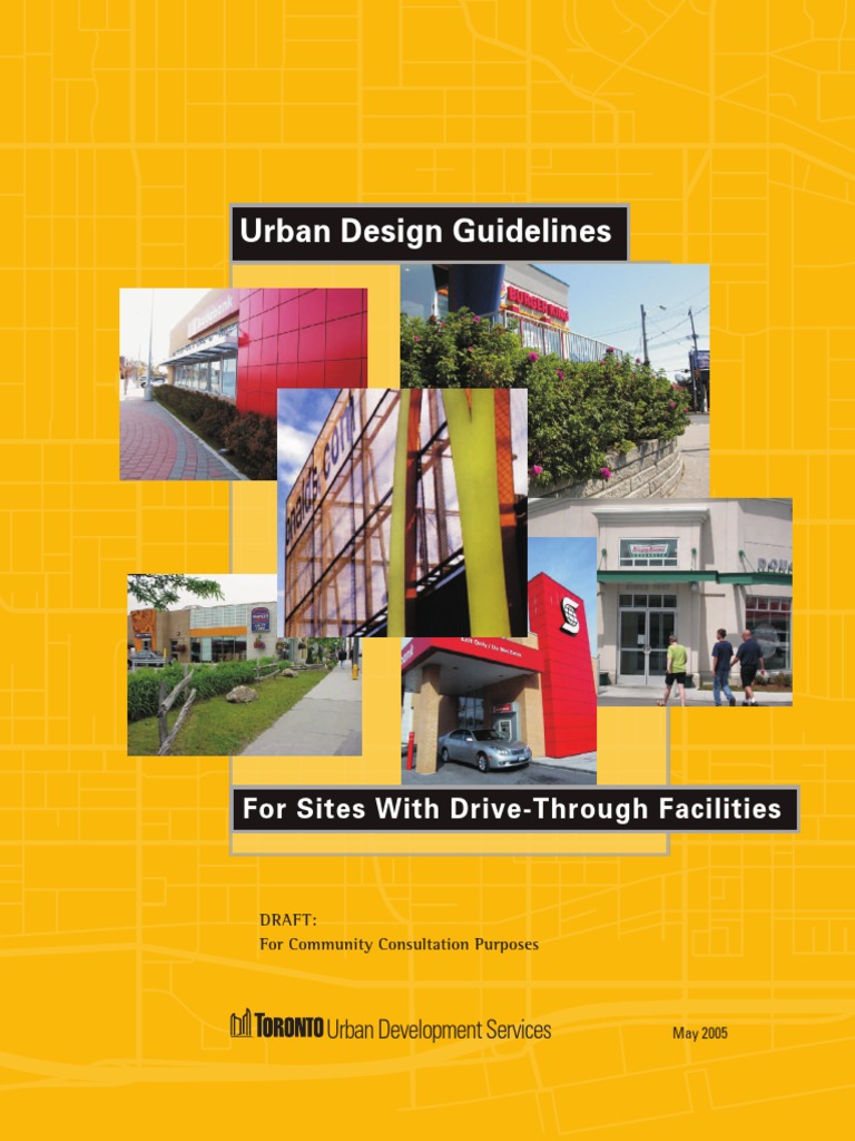 9491 urban design guidelines for sites with drive through facilities