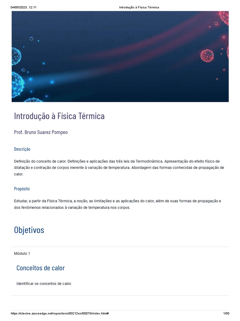 Conceitos Fundamentais de Calor e Temperatura | PDF | Calor | Temperatura