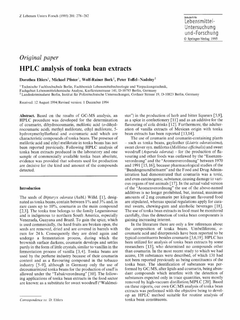 Tonka Beans Ehlers1995 PDF