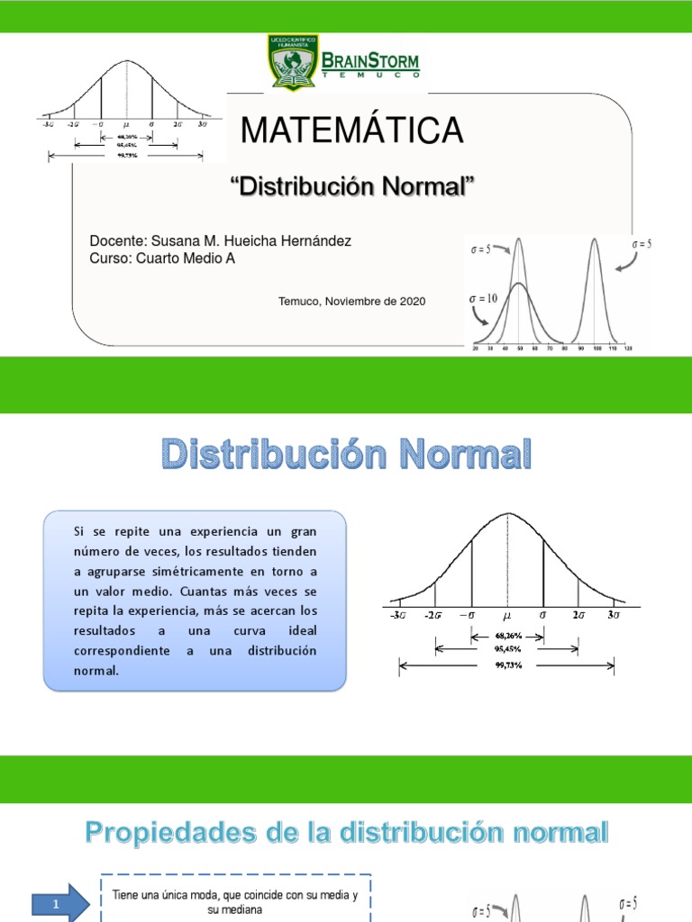 Distribucion Normal | PDF | Distribución normal | Media 