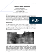 Bearing Capacity of Spatially Random Soils