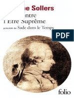 Sade Contre L'etre Supreme, Suivi De, Sade - Philippe Sollers