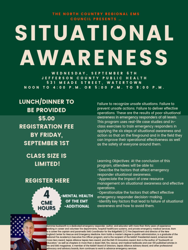 Situational Awareness Training Pdf Emergency Medical Services