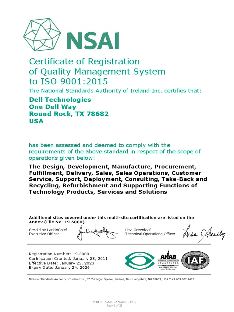 Iso+9001+2015 Fabricante | PDF | Dell | Economies