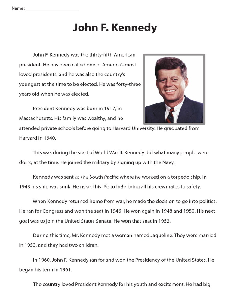 John Kennedy | PDF | John F. Kennedy | The United States