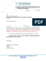 CPPP-03. - Solicitud para Oficializar Las Prácticas Pre Profesionales