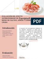 Carniplus. Evaluación de Efecto Microbiano. 9.48