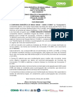 Companhia Energética de Minas Gerais - Cemig Companhia Aberta