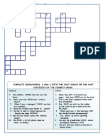 Irregular Verbs Crossword Puzzles Crosswords Fun Activities Games Games - 53407