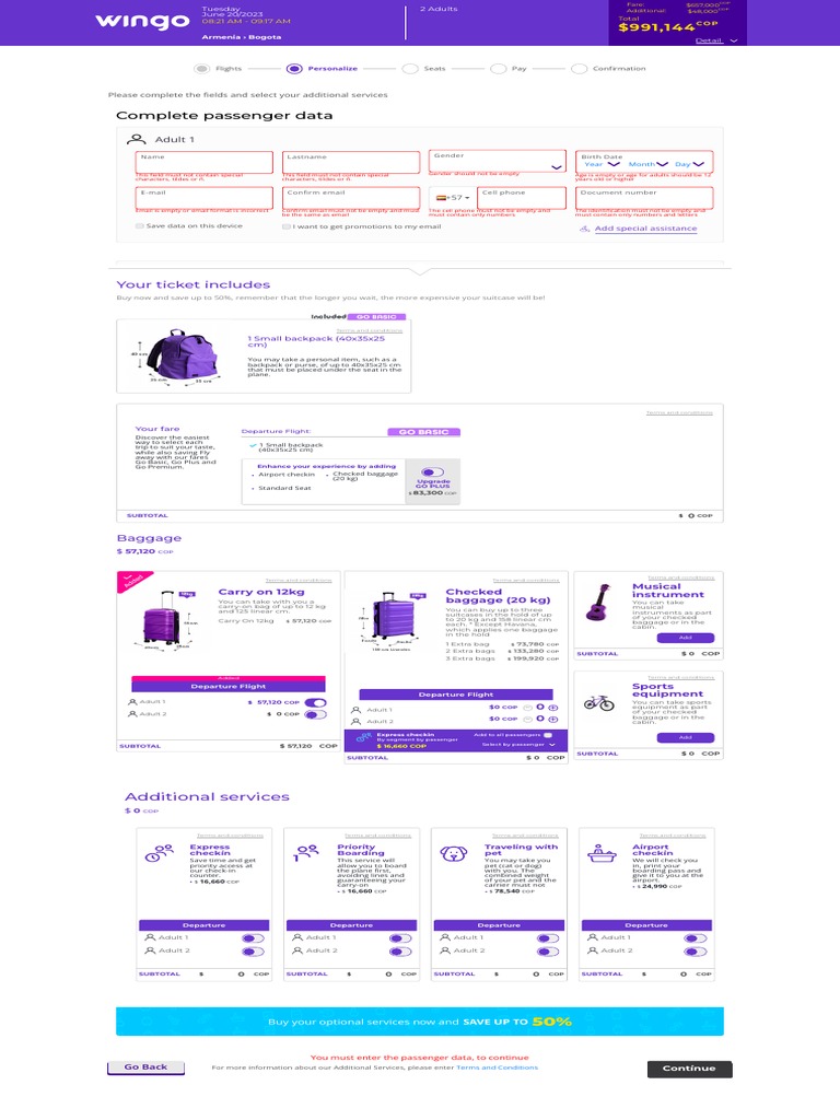 Wingo PDF Baggage Aviation