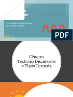 Gêneros discursivos-textuais e tipos textuais (1)