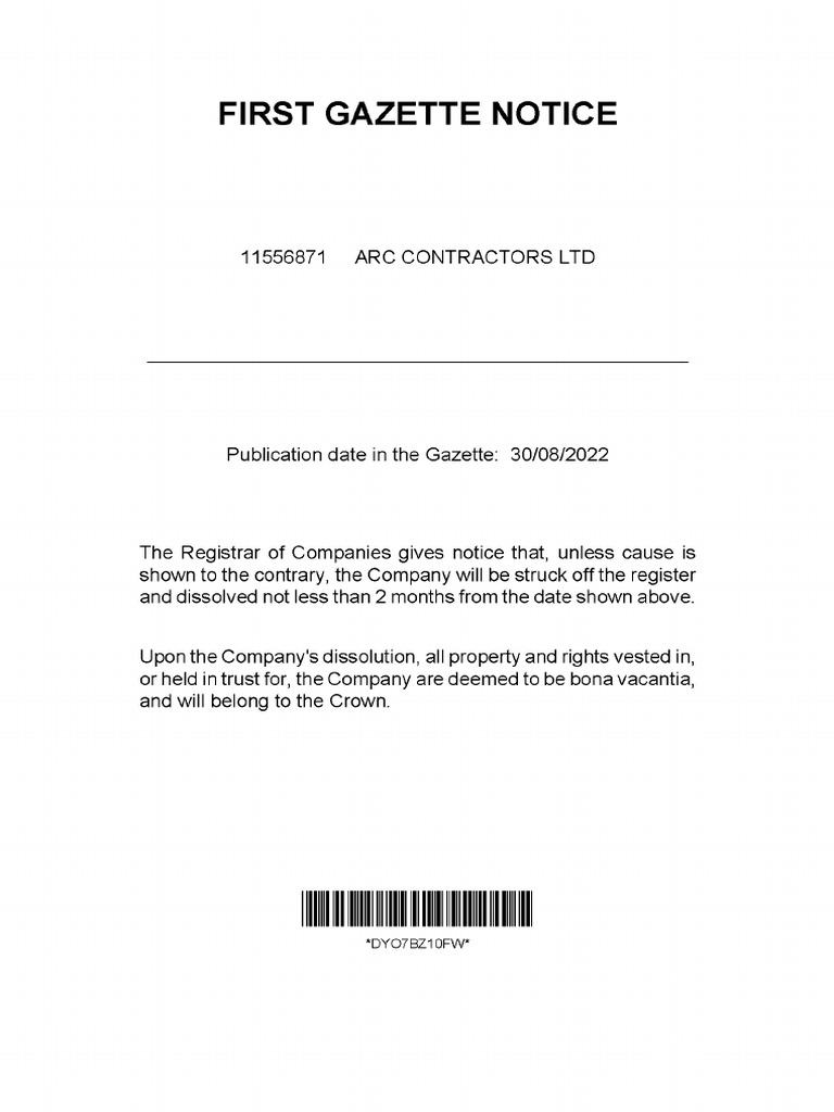 Companies House Document PDF