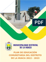 Plan de Educacion Comunitaria - La Huaca