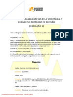 Script para Passar Pela Secretaria e Chegar No Tomador de Decisao Variacao 1 PDF
