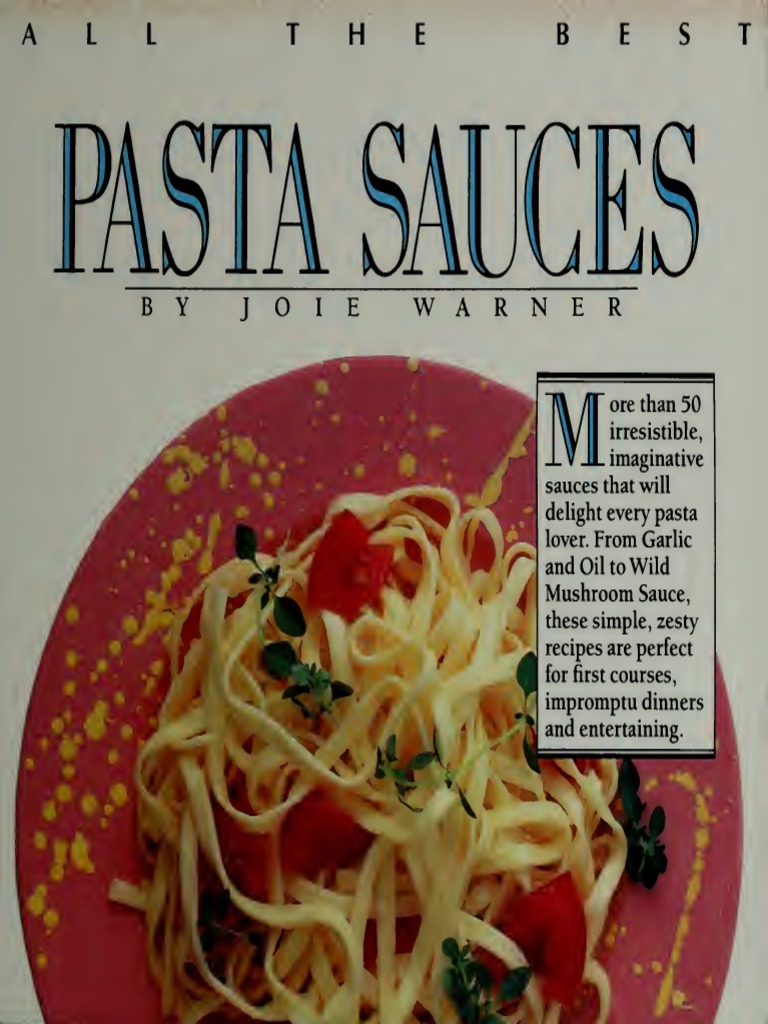 All The Best Pasta Sauces Joie Warner PDF Pasta Pesto