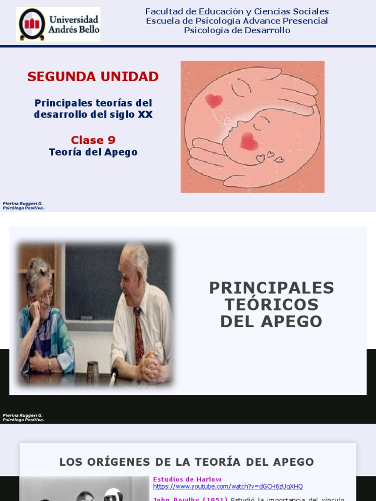 Teoría del Apego: Fundamentos y Tipos | PDF | Teoría de apego | Las ...