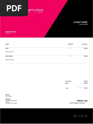 Free Invoice Template