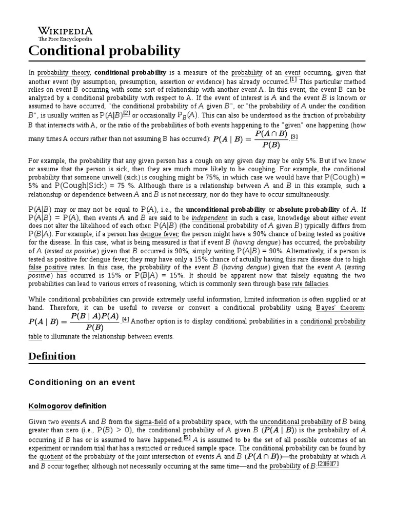 Conditional Probability | PDF