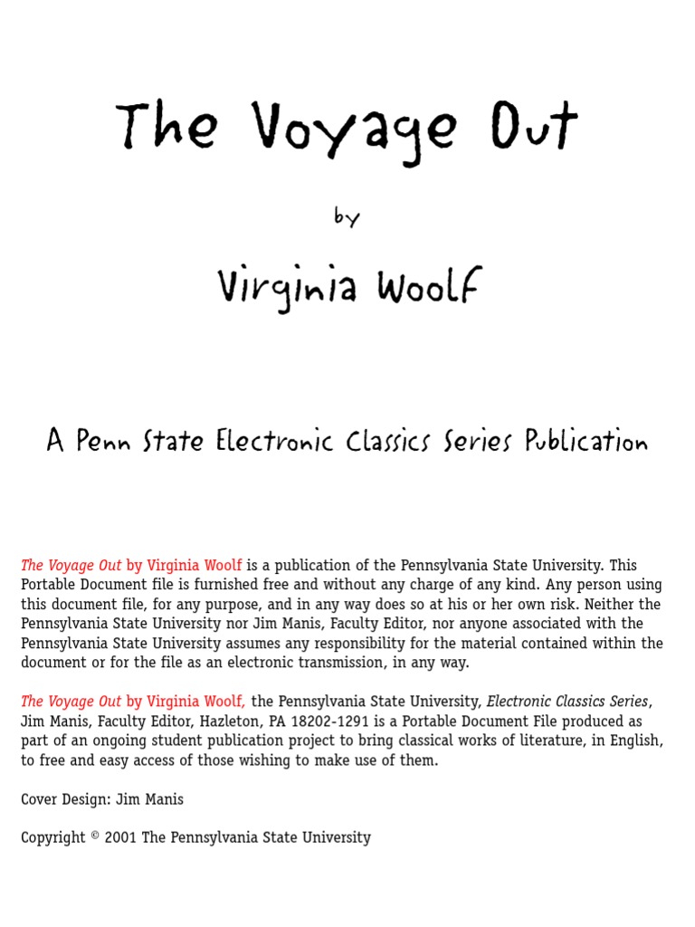 the voyage out pdf