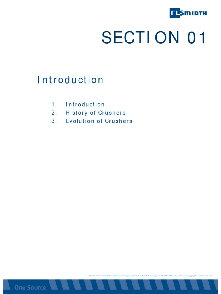 FLSmidth Crushing Handbook S1 Introduction FIIO PDF