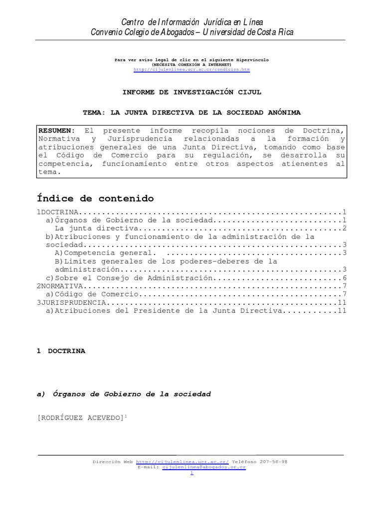 Representación del Presidente en S.A. | PDF | Sociedad de ...