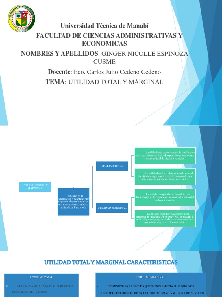 Utilidad Total y Marginal | PDF | Utilidad | Utilidad marginal