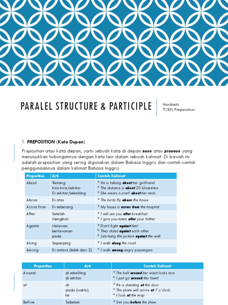 Paralel Structure & Participle | PDF | Linguistic Morphology | Languages