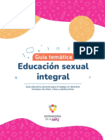 Guia Educativa Educacion Sexual Integral Chile