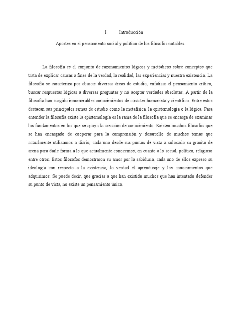 Pensamiento Social y Politico | PDF