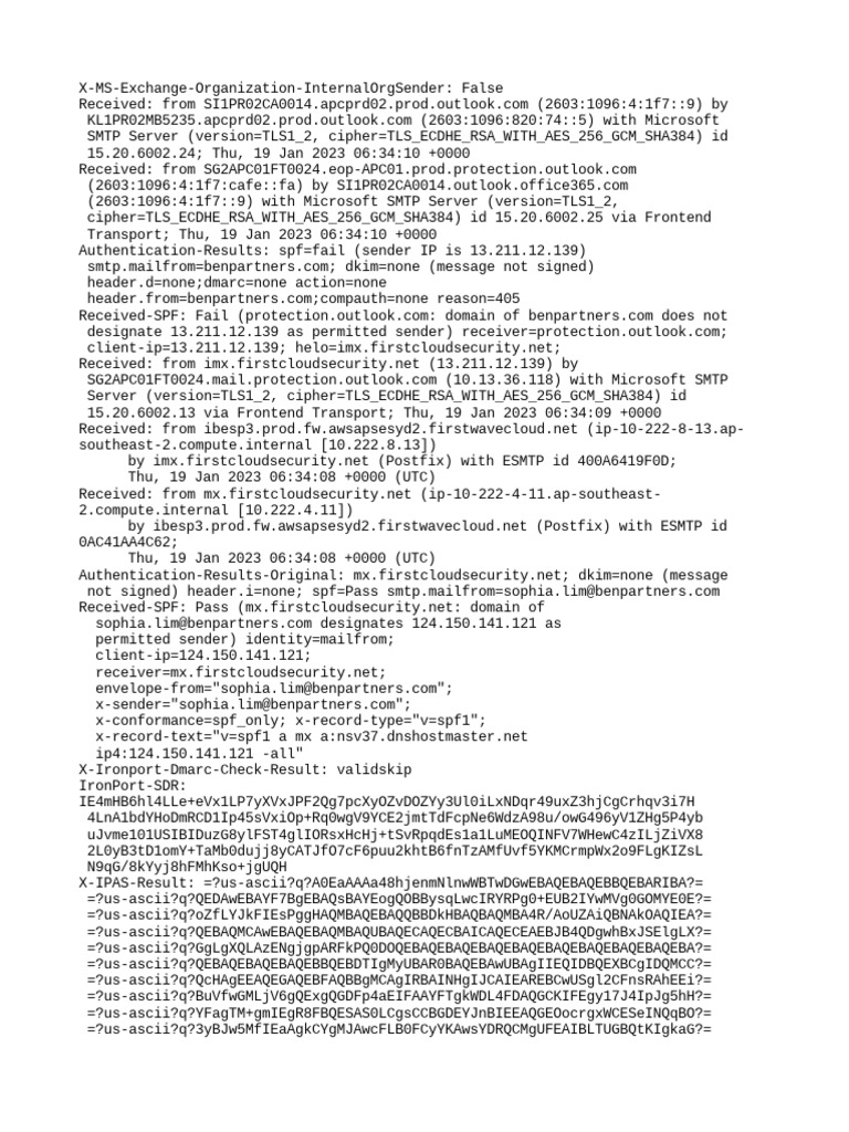 Email Authentication Analysis Report | PDF | Email | Internet Standards