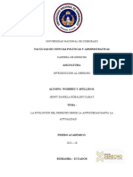 La Evolución Del Derecho Desde La Antigüedad Hasta La Actualidad