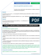 Ficha de Aprendizaje 2 Progresiones Aritmeticas 3y4 Sec