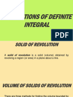 Volume of Solids of Revolution