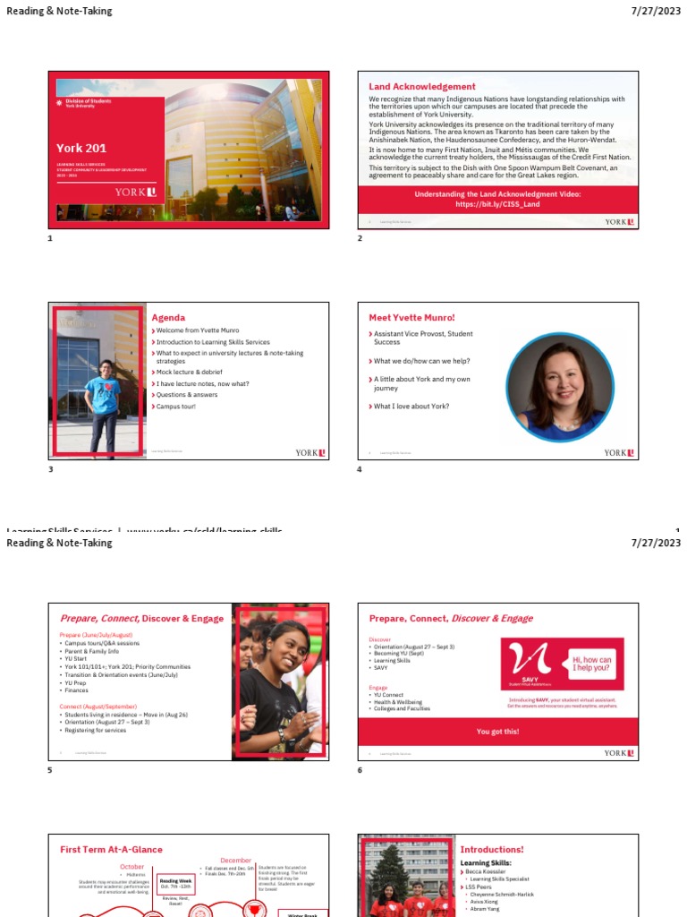 York 201 (Summer 2023) | PDF