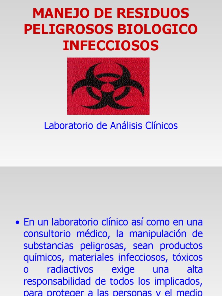 RPBI | PDF | Residuos | Infección